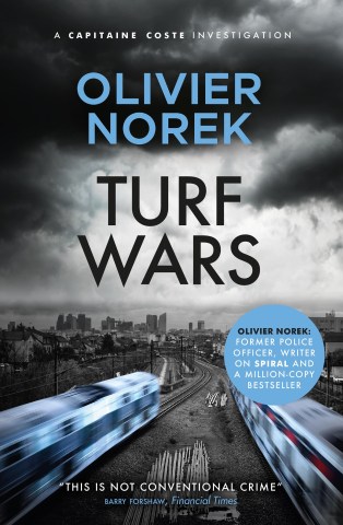 Turf Wars cover image two trains below the title